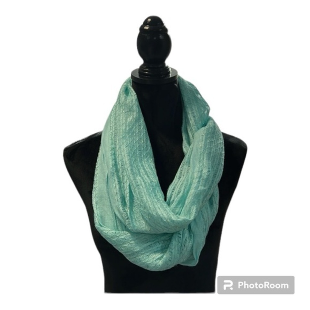 Turquoise vintage scarf